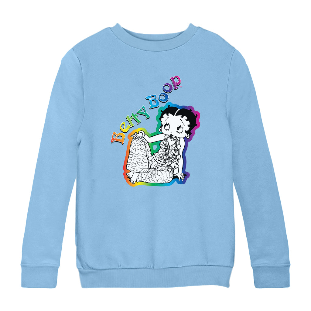 Betty Boop Hippy Chic Kids Sweatshirt