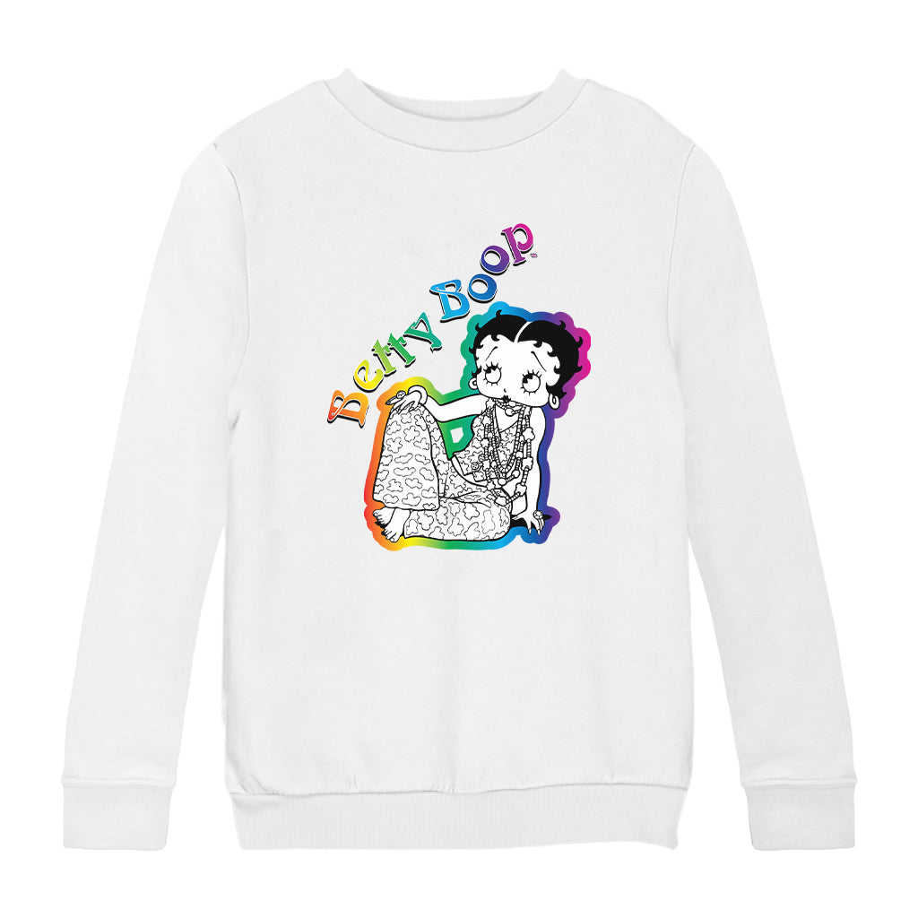 Betty Boop Hippy Chic Kids Sweatshirt