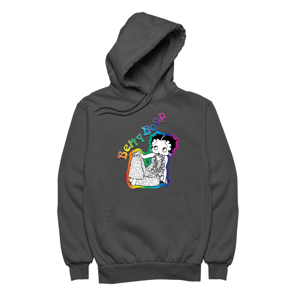 Betty Boop Hippy Chic Men's Hooded Sweatshirt