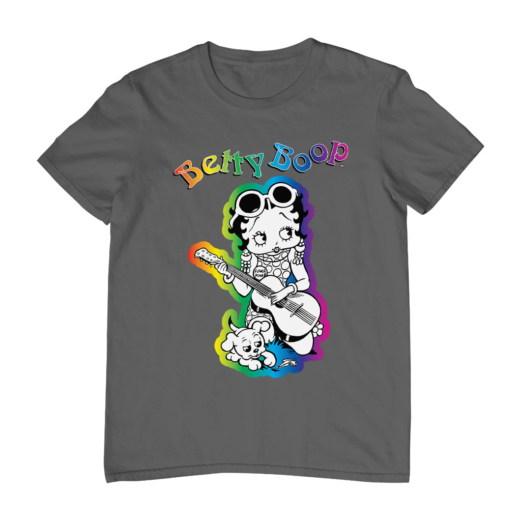 Betty Boop 70s Hippy Guitar Chick Men's T-Shirt