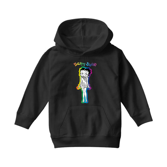Betty Boop Groovy Hippy Chick Kids Hooded Sweatshirt