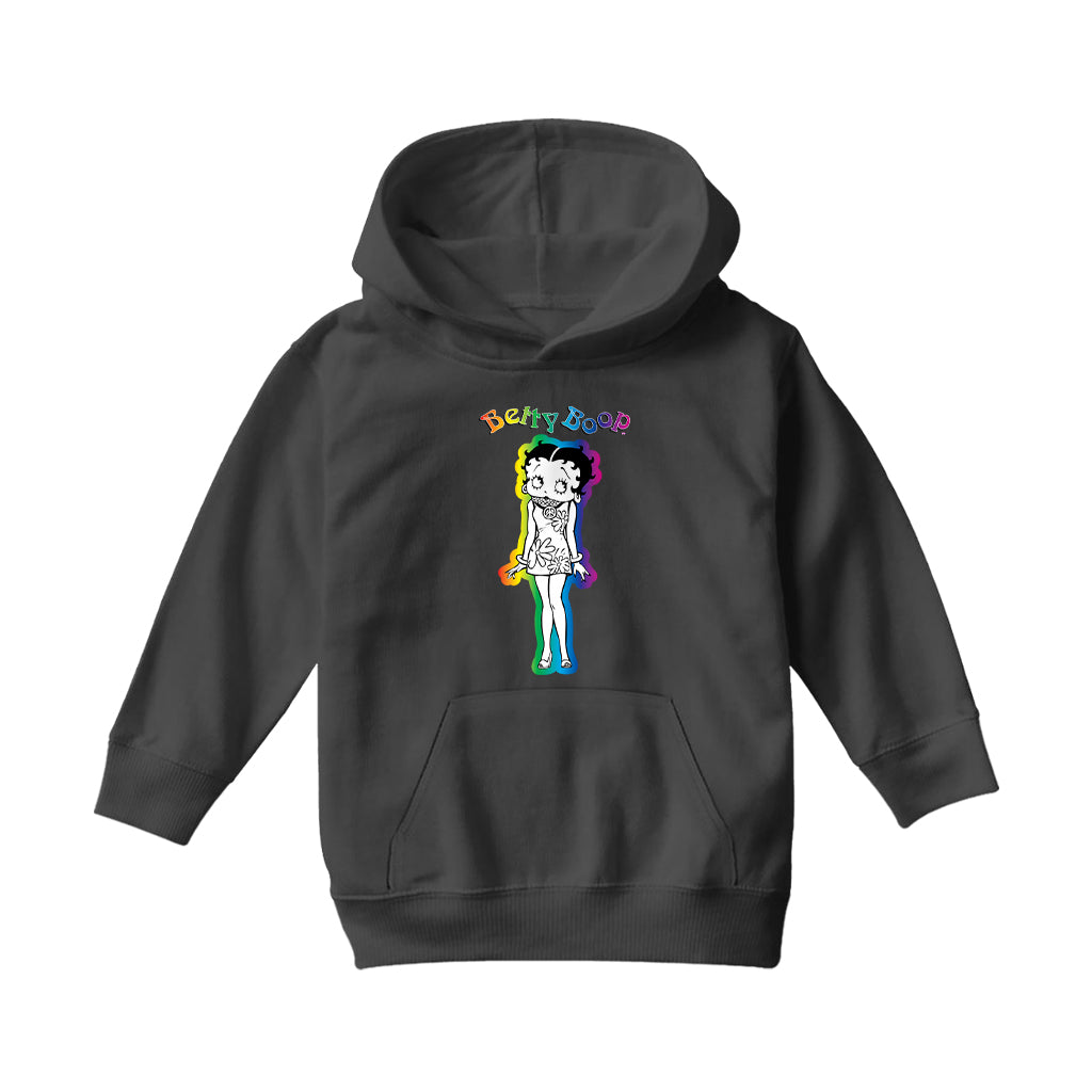 Betty Boop Groovy Hippy Chick Kids Hooded Sweatshirt