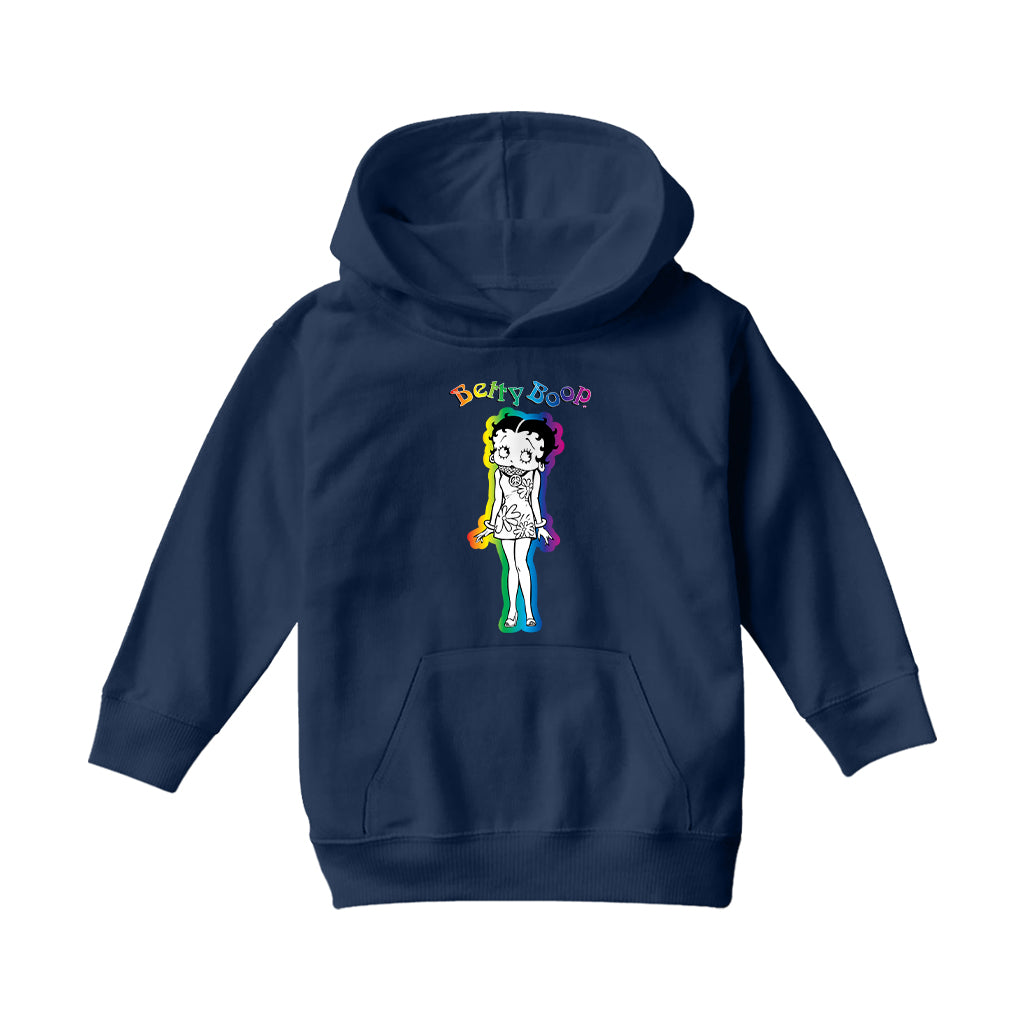 Betty Boop Groovy Hippy Chick Kids Hooded Sweatshirt