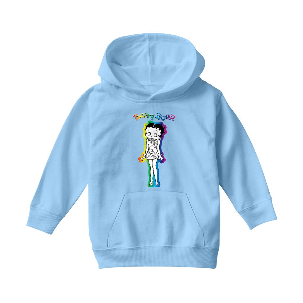 Betty Boop Groovy Hippy Chick Kids Hooded Sweatshirt
