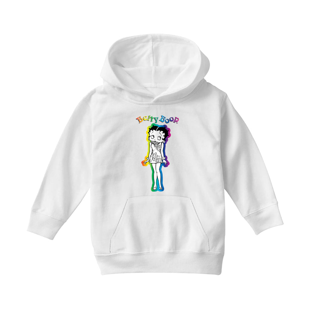 Betty Boop Groovy Hippy Chick Kids Hooded Sweatshirt