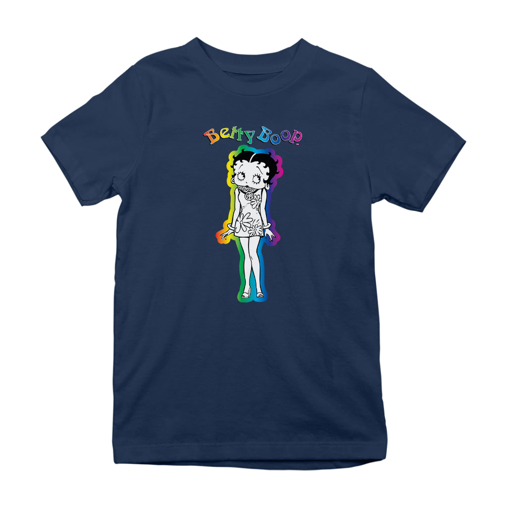 Betty Boop Groovy Hippy Chick Kids T-Shirt