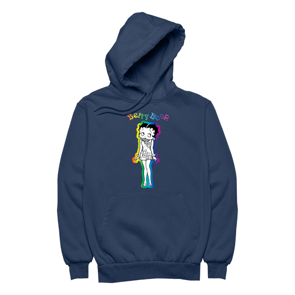 Betty Boop Groovy Hippy Chick Women's Hooded Sweatshirt