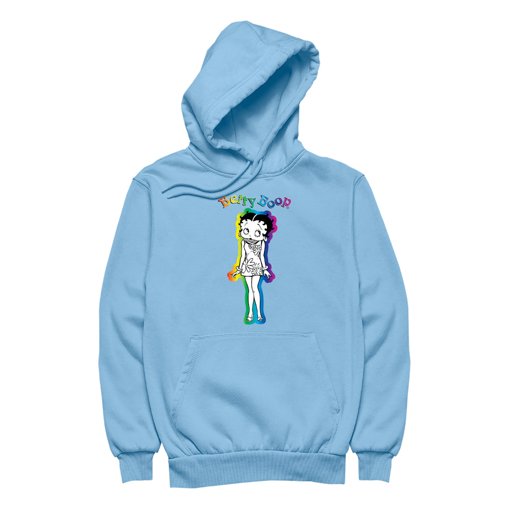 Betty Boop Groovy Hippy Chick Women's Hooded Sweatshirt