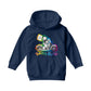 Betty Boop Groovy 70s Motorcycle Kids Hooded Sweatshirt