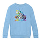 Betty Boop Groovy 70s Motorcycle Kids Sweatshirt