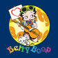Betty Boop Groovy Guitar 70s Women's Hooded Sweatshirt