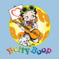 Betty Boop Groovy Guitar 70s Women's Hooded Sweatshirt