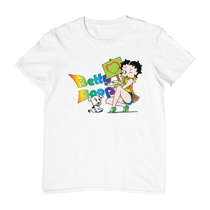 Betty Boop Groovy 70s Pudgy Love Men's T-Shirt