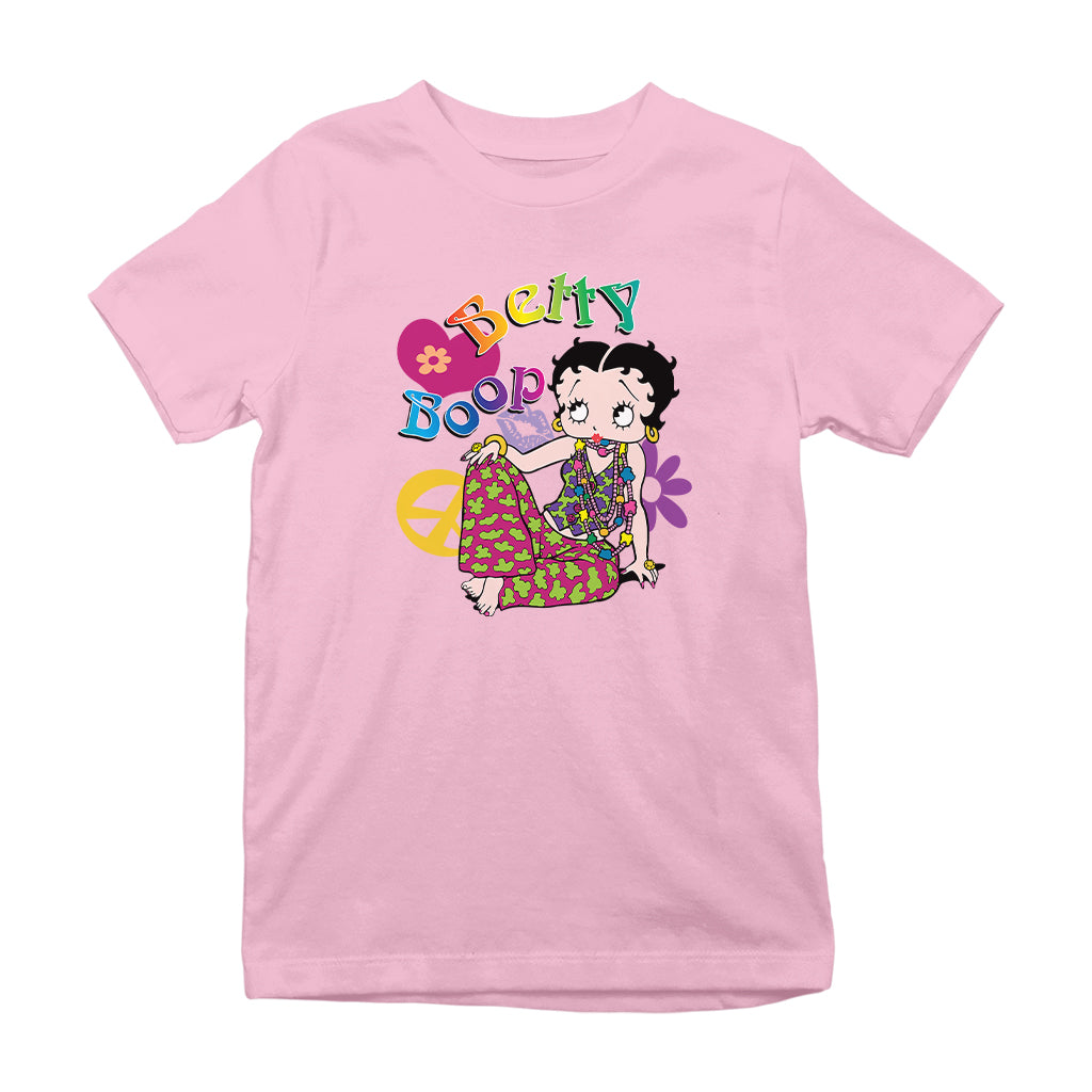 Betty Boop Groovy Hippy Peace & Love Kids T-Shirt