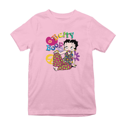 Betty Boop Groovy Hippy Peace & Love Kids T-Shirt