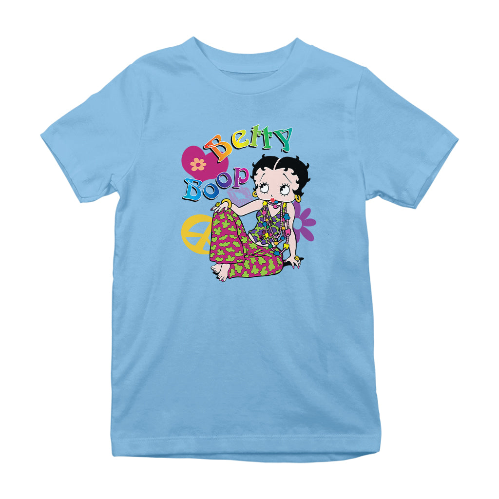Betty Boop Groovy Hippy Peace & Love Kids T-Shirt