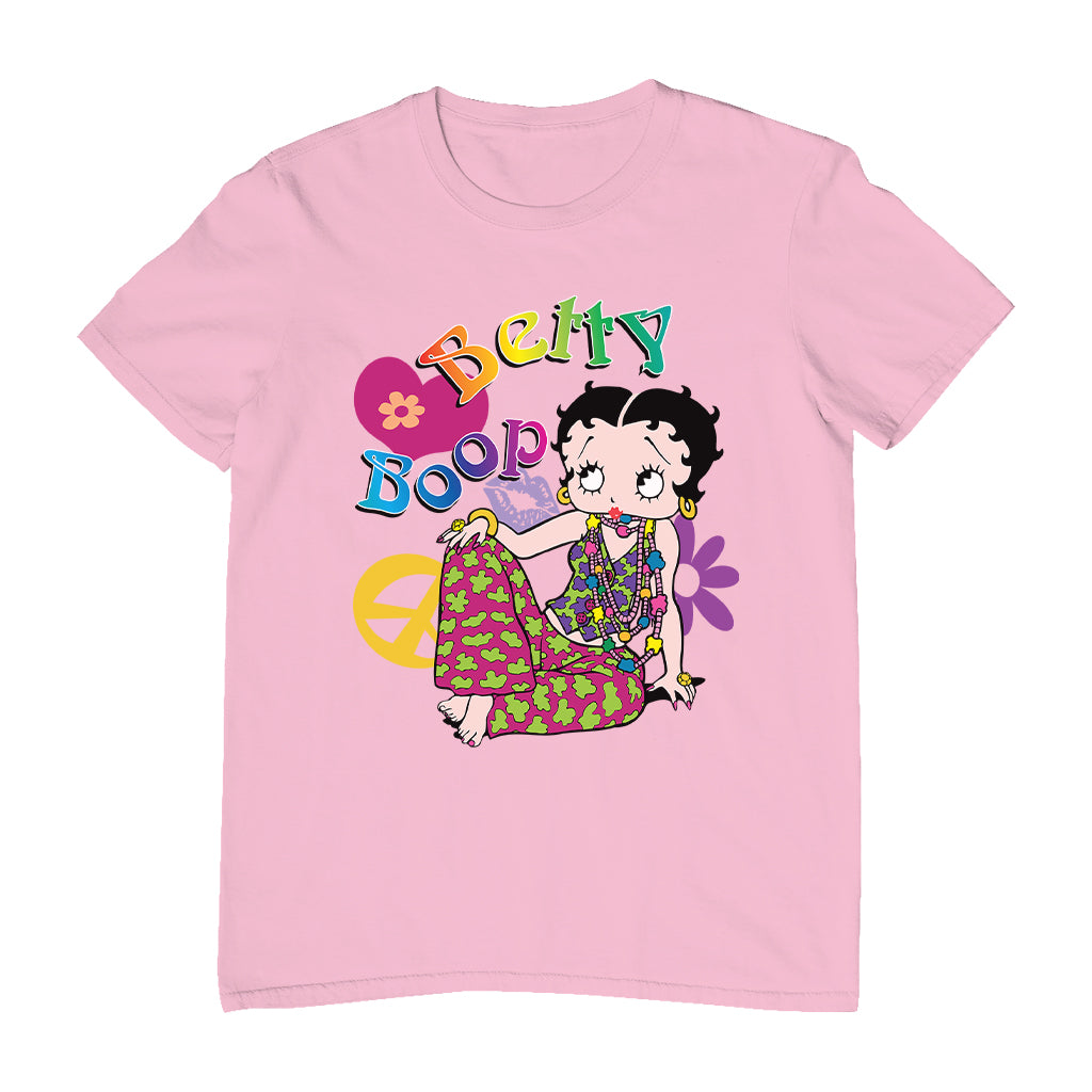 Betty Boop Groovy Hippy Peace & Love Men's T-Shirt