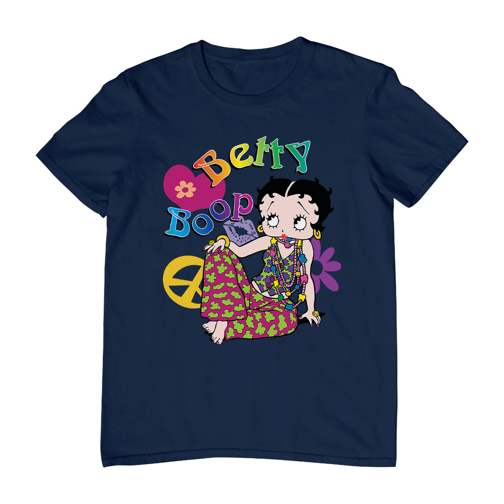 Betty Boop Groovy Hippy Peace & Love Men's T-Shirt