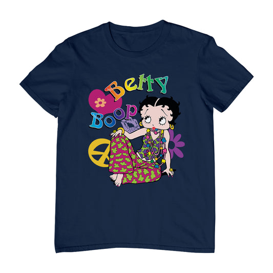 Betty Boop Groovy Hippy Peace & Love Men's T-Shirt