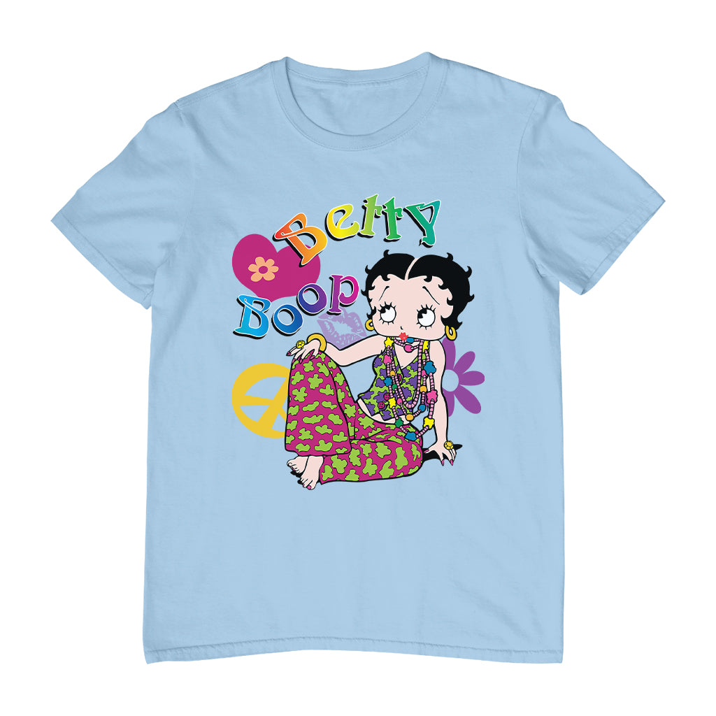 Betty Boop Groovy Hippy Peace & Love Men's T-Shirt