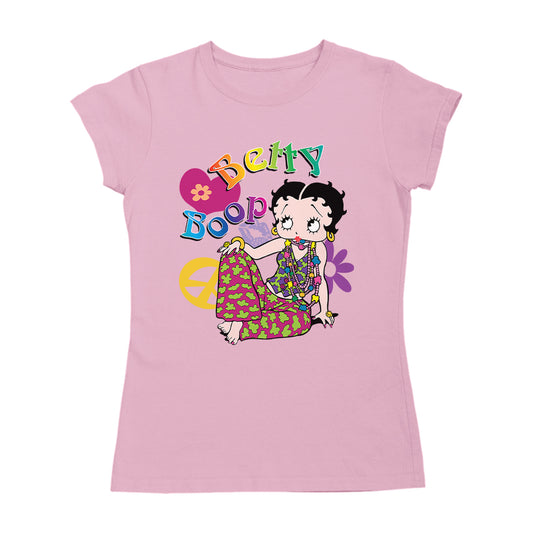 Betty Boop Groovy Hippy Peace & Love Women's T-Shirt