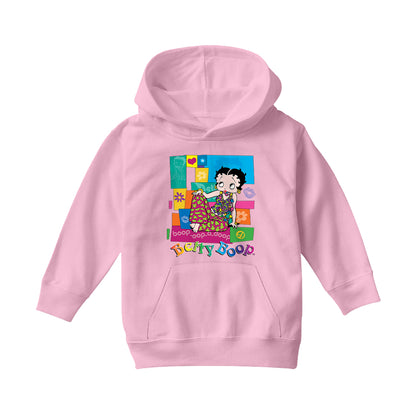 Betty Boop Groovy Hippy Chic Kids Hooded Sweatshirt