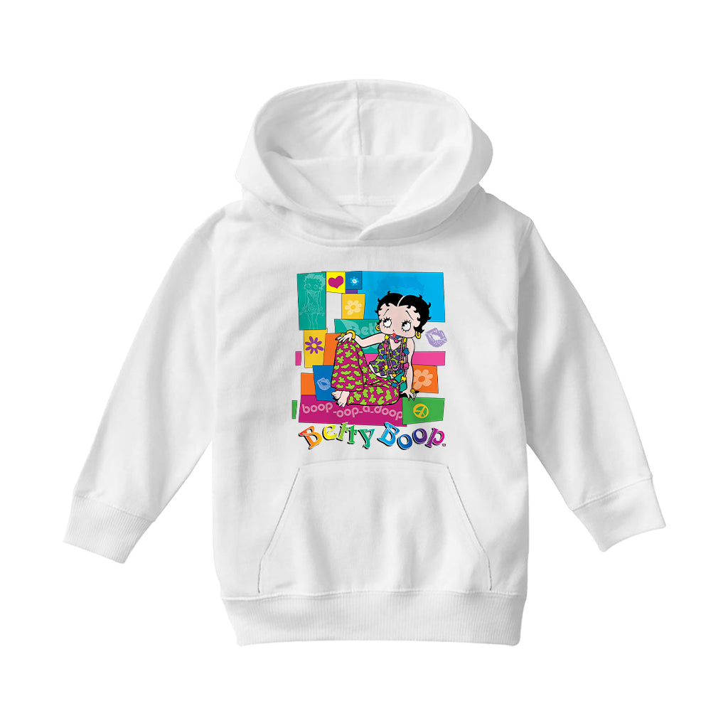 Betty Boop Groovy Hippy Chic Kids Hooded Sweatshirt