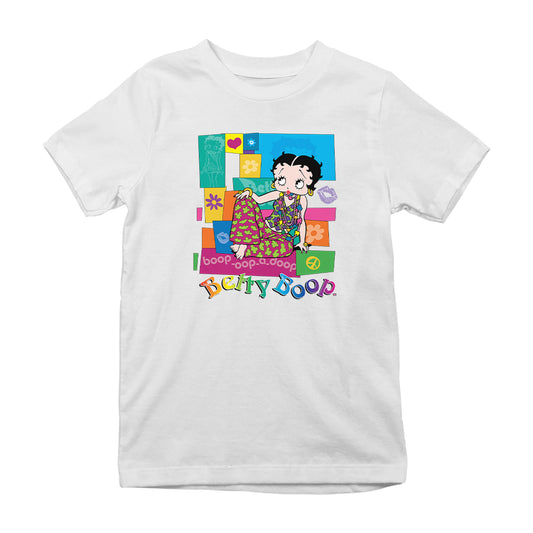 Betty Boop Groovy Hippy Chic Kids T-Shirt