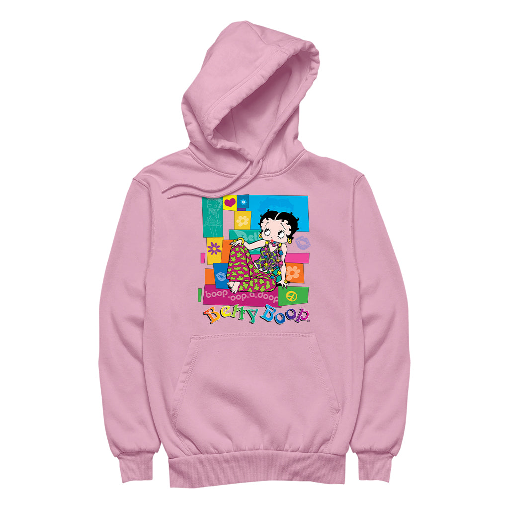 Betty Boop Groovy Hippy Chic Men's Hooded Sweatshirt