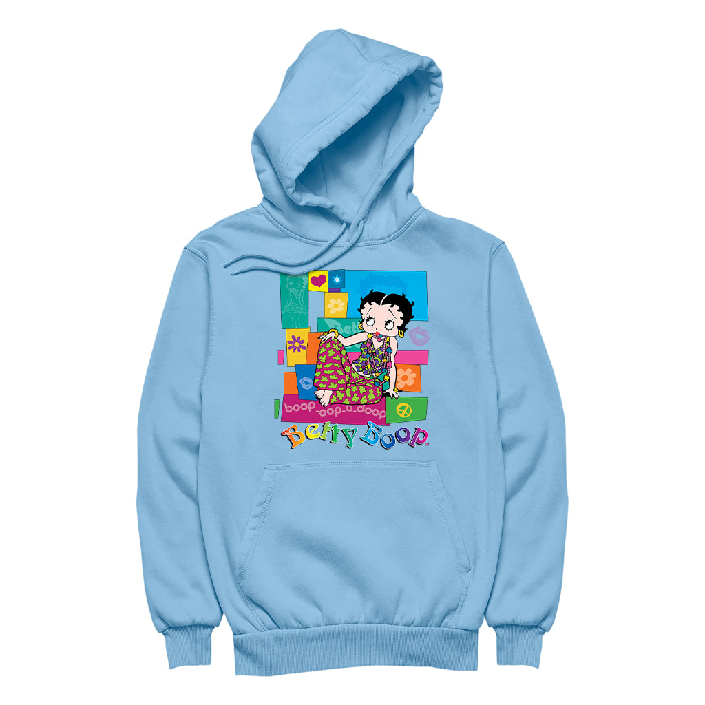Betty Boop Groovy Hippy Chic Women's Hooded Sweatshirt