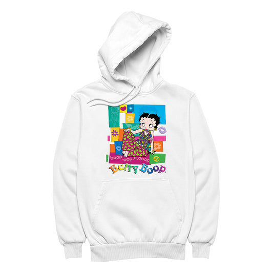 Betty Boop Groovy Hippy Chic Women's Hooded Sweatshirt