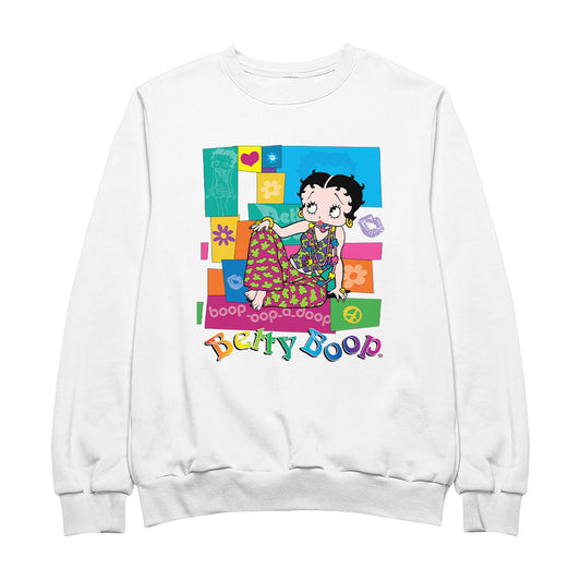 Betty Boop Groovy Hippy Chic Women's Sweatshirt