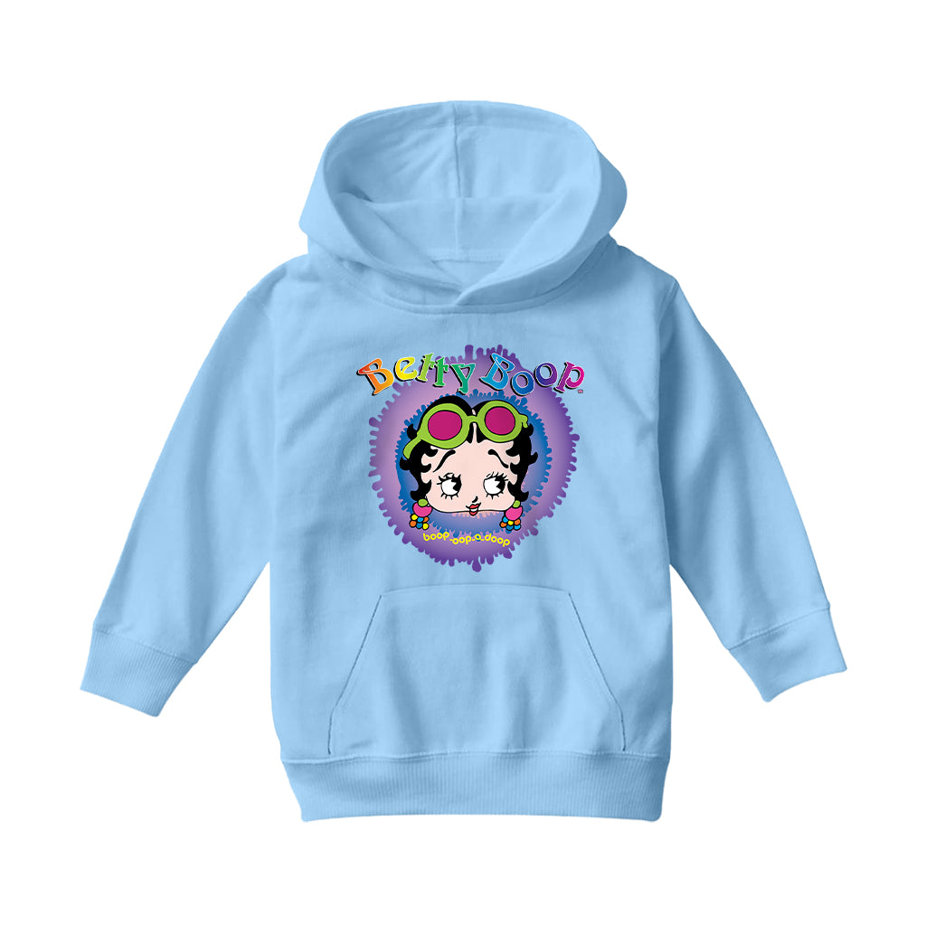 Betty Boop Groovy Boop Oop A Doop Kids Hooded Sweatshirt