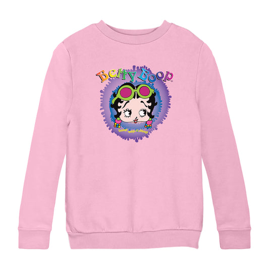 Betty Boop Groovy Boop Oop A Doop Kids Sweatshirt