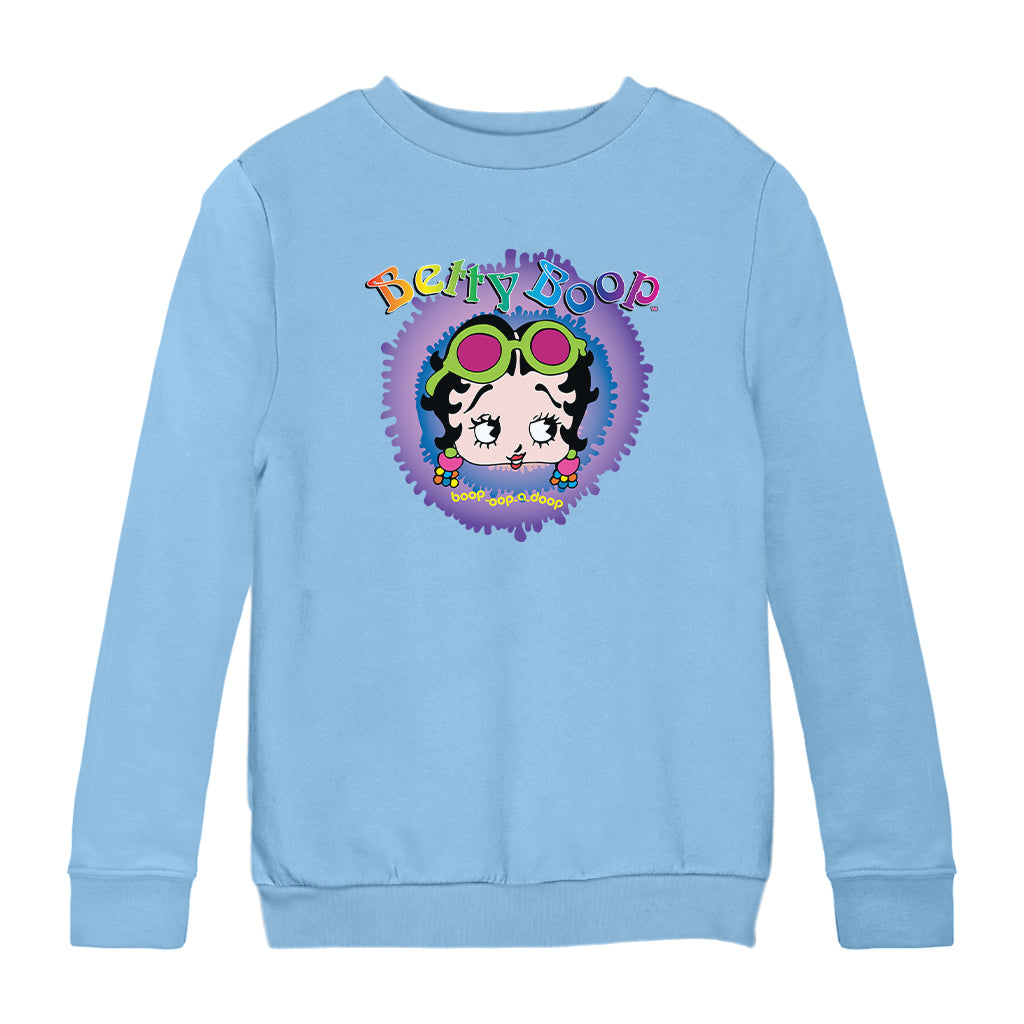 Betty Boop Groovy Boop Oop A Doop Kids Sweatshirt