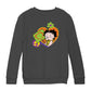 Betty Boop Hippy Heart Sign Kids Sweatshirt
