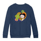 Betty Boop Hippy Heart Sign Kids Sweatshirt