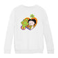 Betty Boop Hippy Heart Sign Kids Sweatshirt