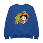 Betty Boop Hippy Heart Sign Men's Sweatshirt