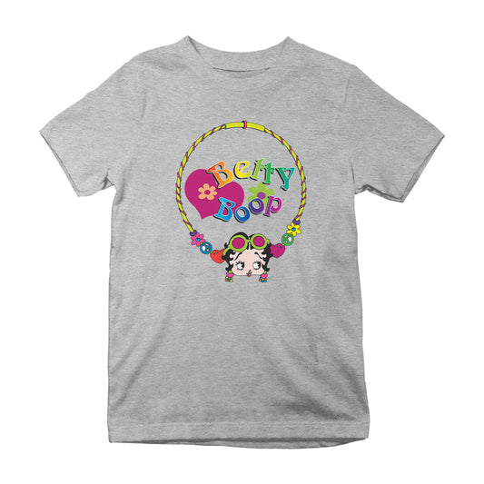 Betty Boop Hippy Hoop Heart Kids T-Shirt