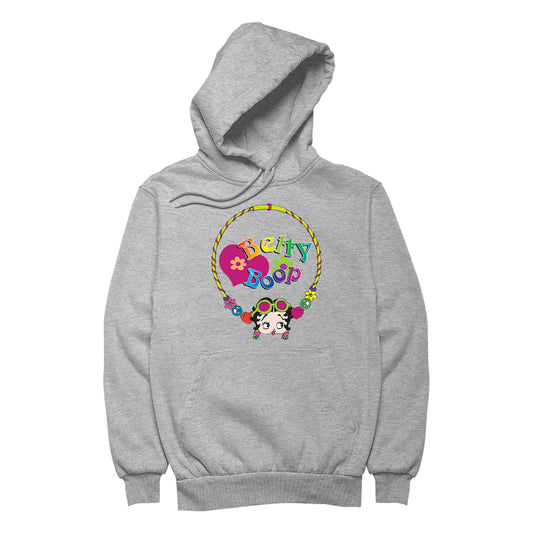 Betty Boop Hippy Hoop Heart Men's Hooded Sweatshirt