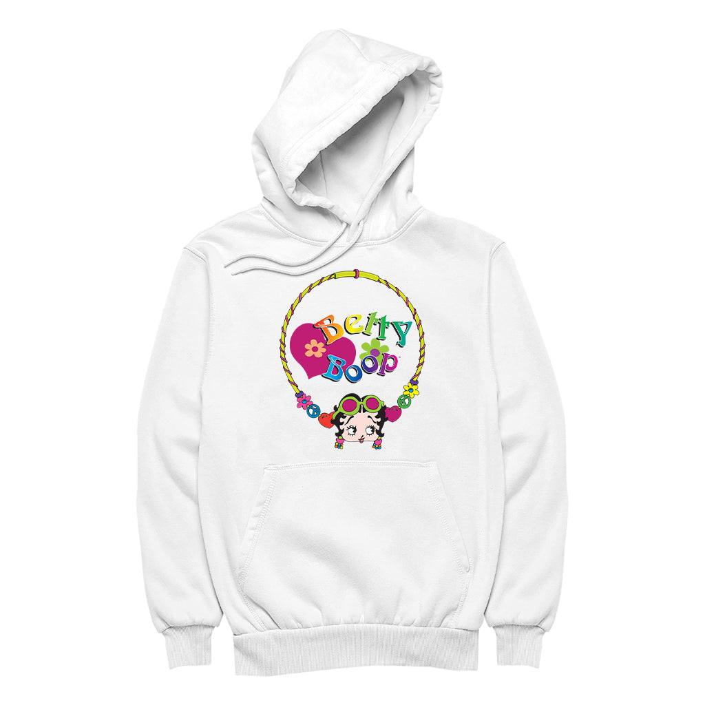 Betty Boop Hippy Hoop Heart Men's Hooded Sweatshirt