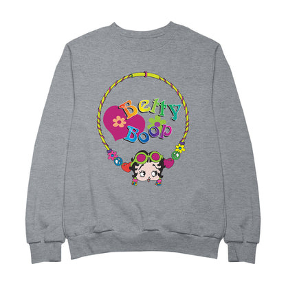 Betty Boop Hippy Hoop Heart Men's Sweatshirt