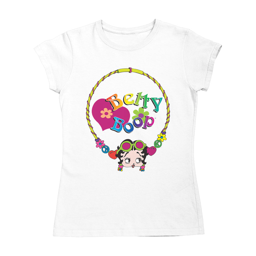 Betty Boop Hippy Hoop Heart Women's T-Shirt