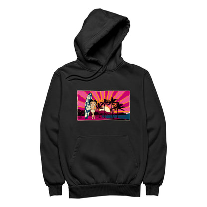 Betty Boop Surf Babe Sunset Women's Hooded Sweatshirt