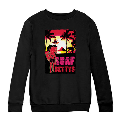 Betty Boop Surf Bettys Sunset Kids Sweatshirt