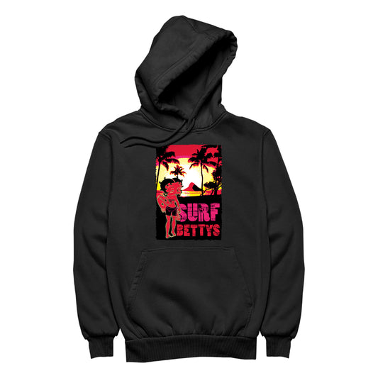 Betty Boop Surf Bettys Sunset Men's Hooded Sweatshirt