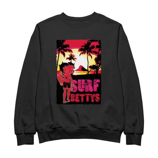 Betty Boop Surf Bettys Sunset Men's Sweatshirt