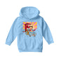 Betty Boop Beach Pin Up Surf Car Kids Hooded Sweatshirt