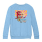 Betty Boop Beach Pin Up Surf Car Kids Sweatshirt